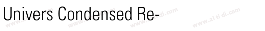 Univers Condensed Re字体转换